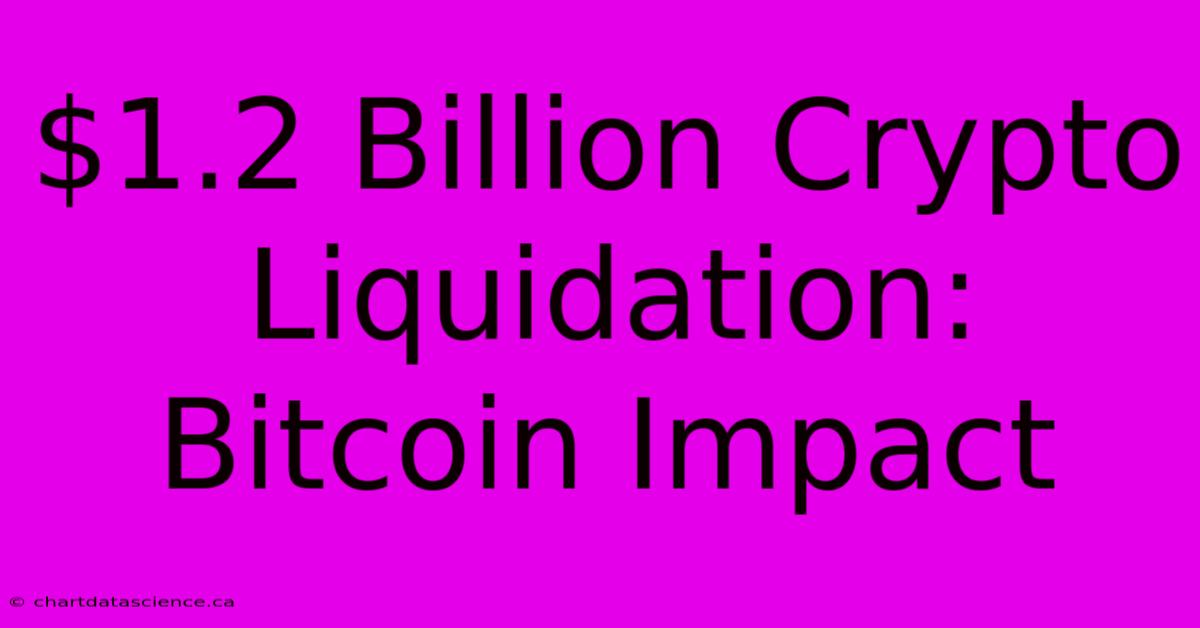 $1.2 Billion Crypto Liquidation: Bitcoin Impact