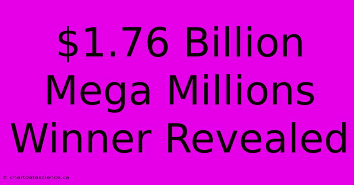 $1.76 Billion Mega Millions Winner Revealed