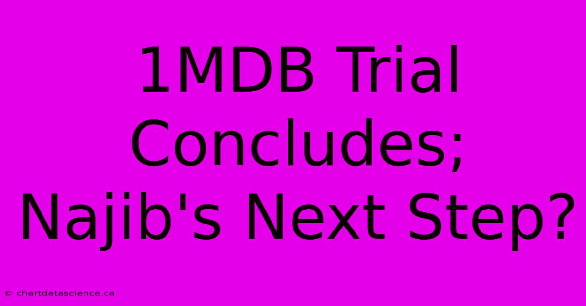 1MDB Trial Concludes; Najib's Next Step?