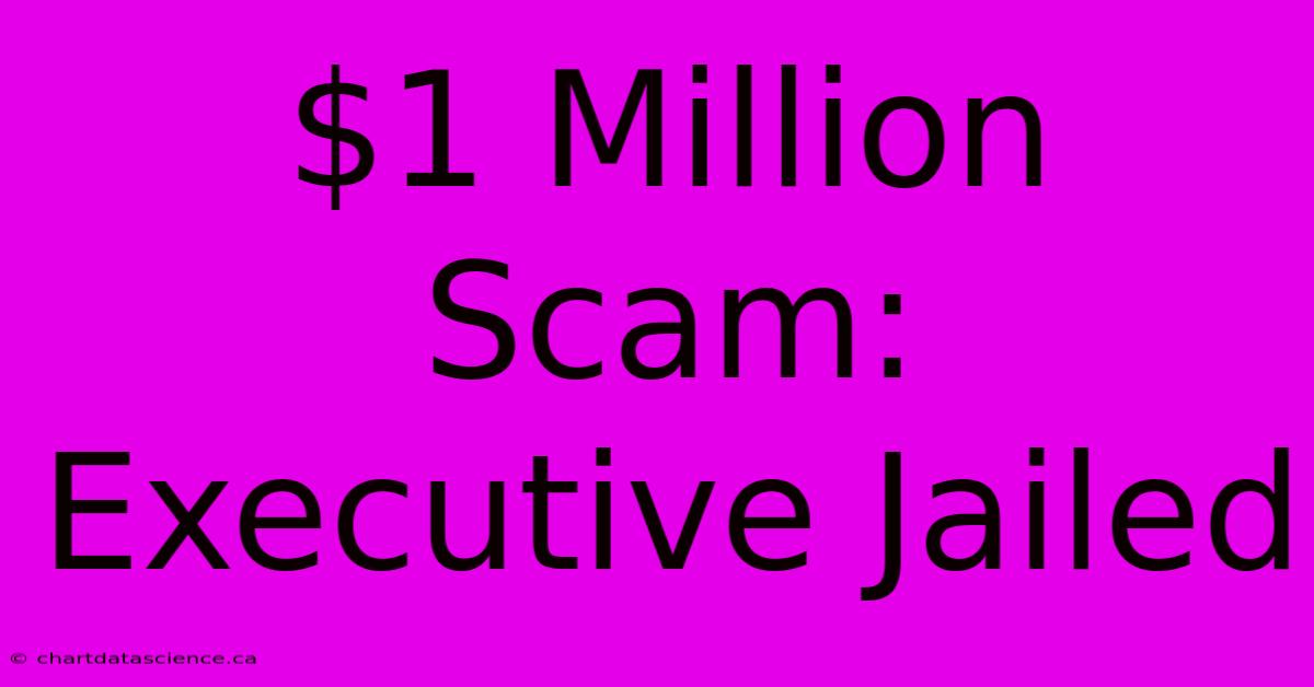 $1 Million Scam: Executive Jailed