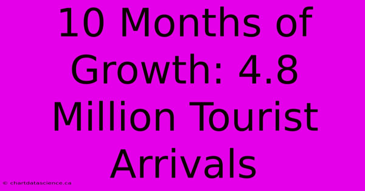 10 Months Of Growth: 4.8 Million Tourist Arrivals