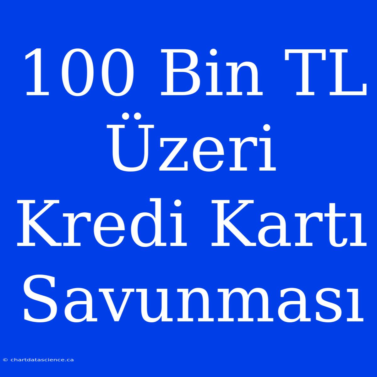 100 Bin TL Üzeri Kredi Kartı Savunması