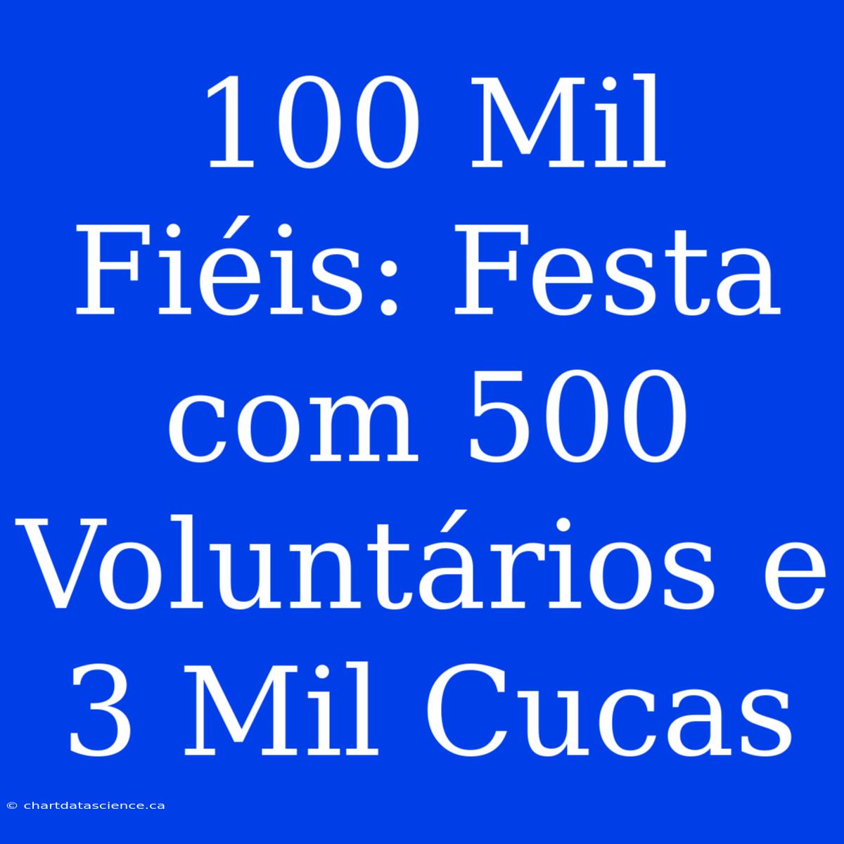 100 Mil Fiéis: Festa Com 500 Voluntários E 3 Mil Cucas