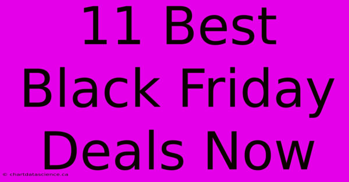 11 Best Black Friday Deals Now