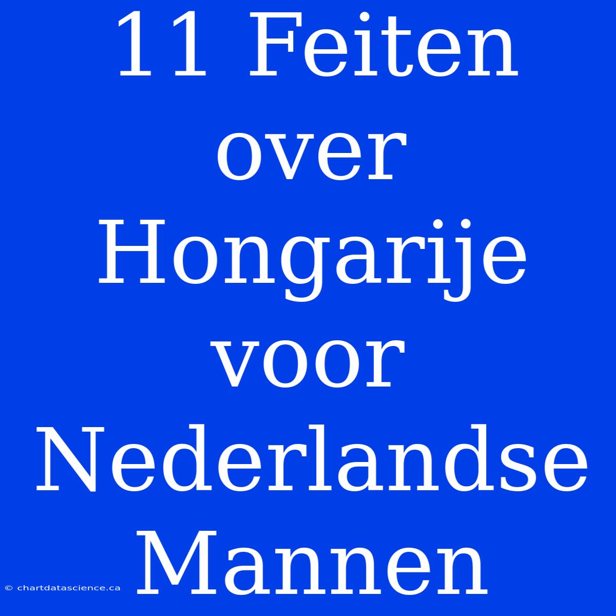 11 Feiten Over Hongarije Voor Nederlandse Mannen