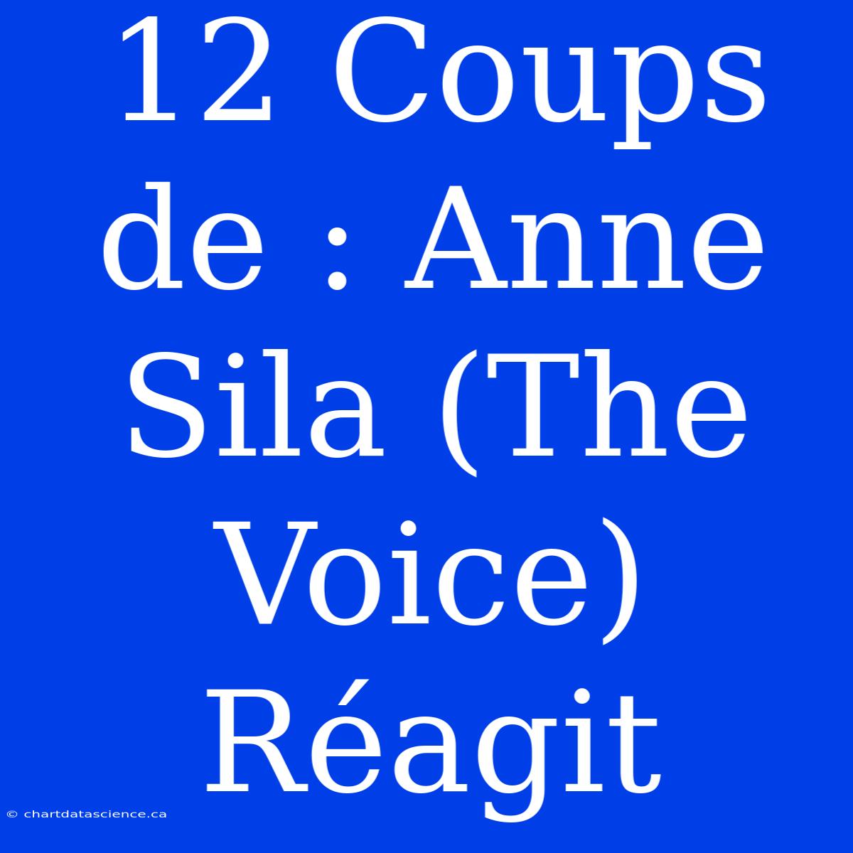 12 Coups De : Anne Sila (The Voice) Réagit