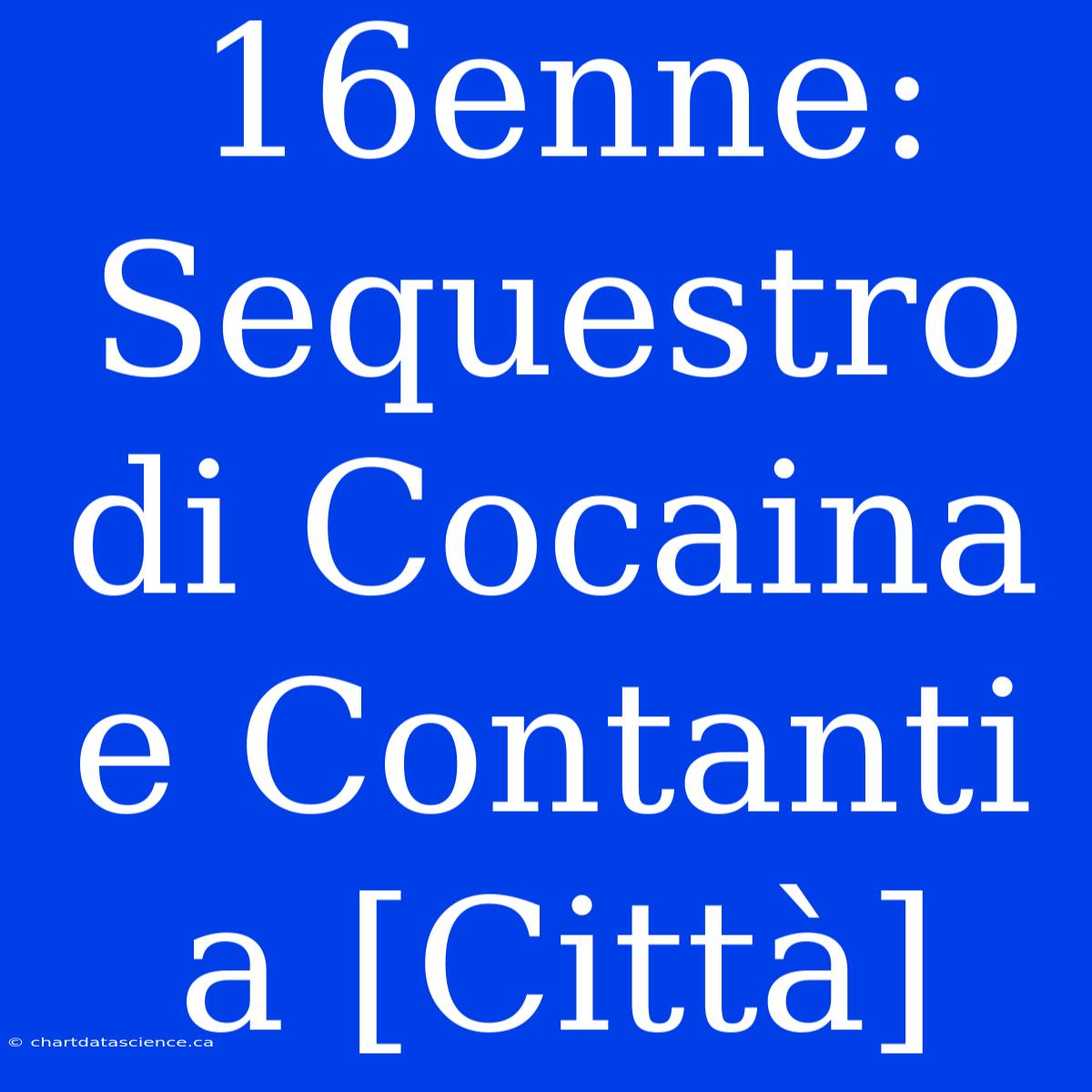 16enne: Sequestro Di Cocaina E Contanti A [Città]