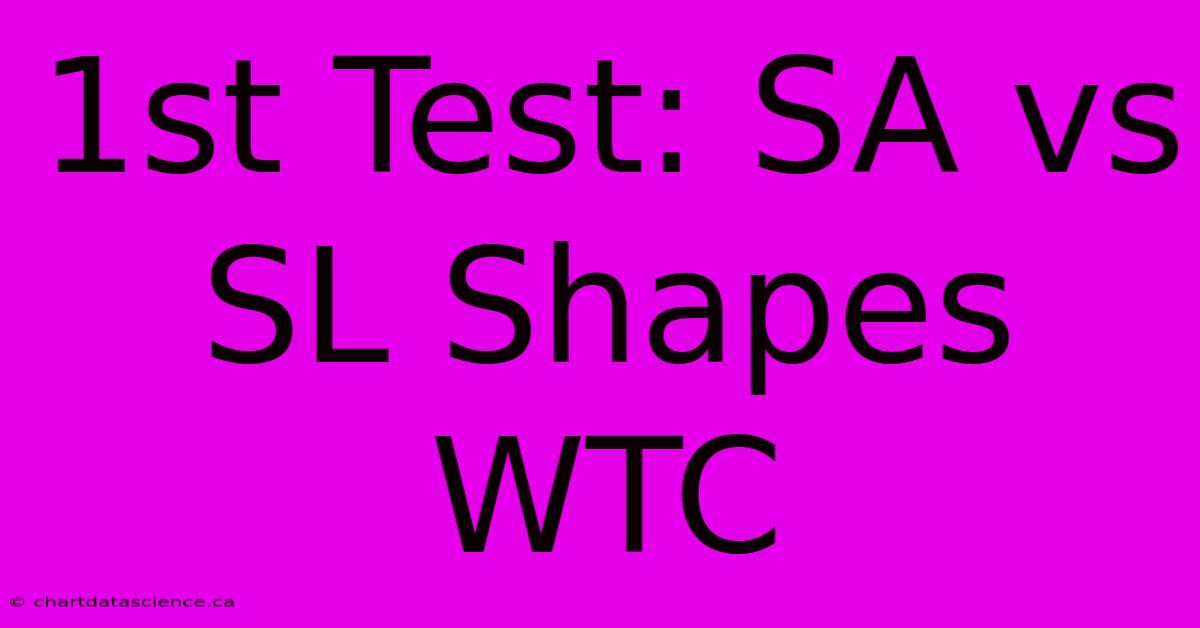 1st Test: SA Vs SL Shapes WTC