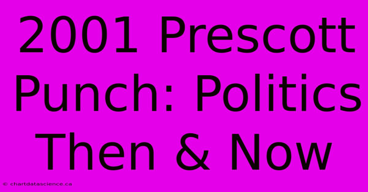 2001 Prescott Punch: Politics Then & Now