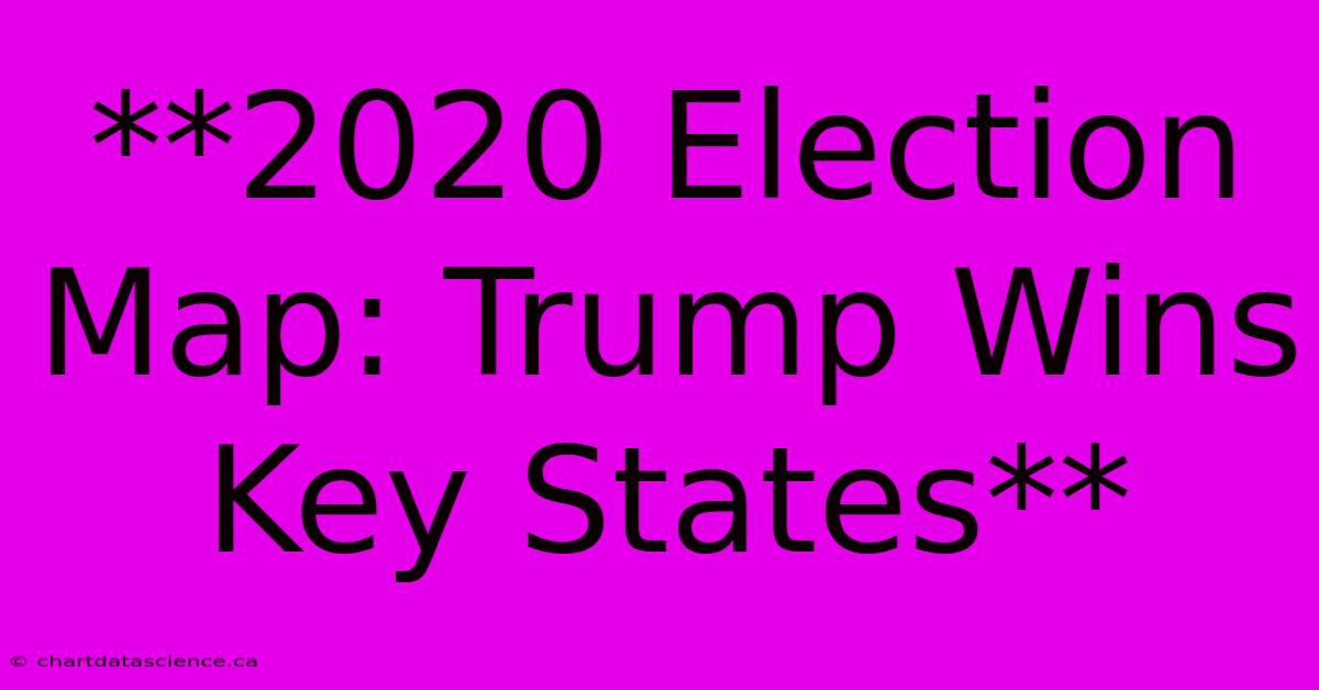 **2020 Election Map: Trump Wins Key States**