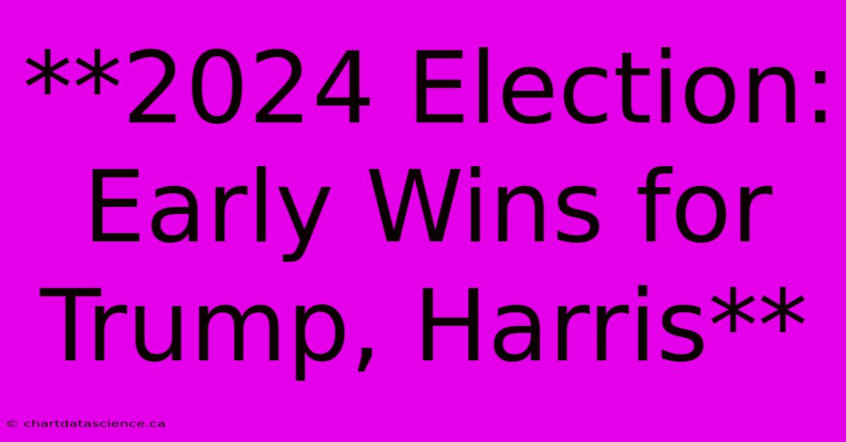 **2024 Election: Early Wins For Trump, Harris**