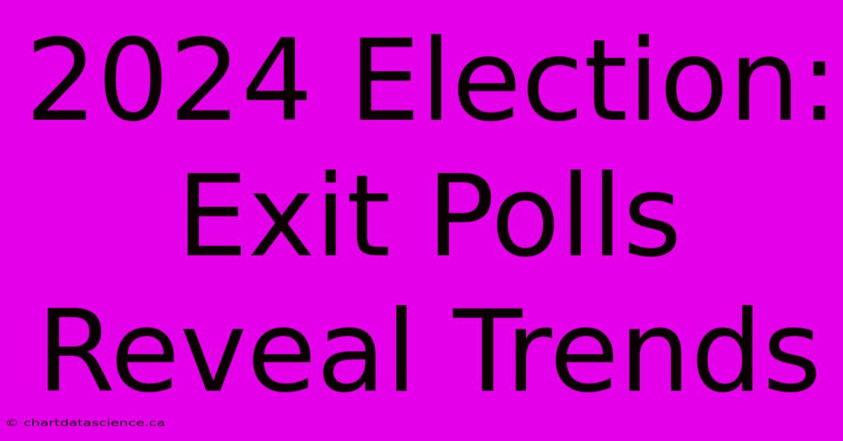 2024 Election: Exit Polls Reveal Trends 