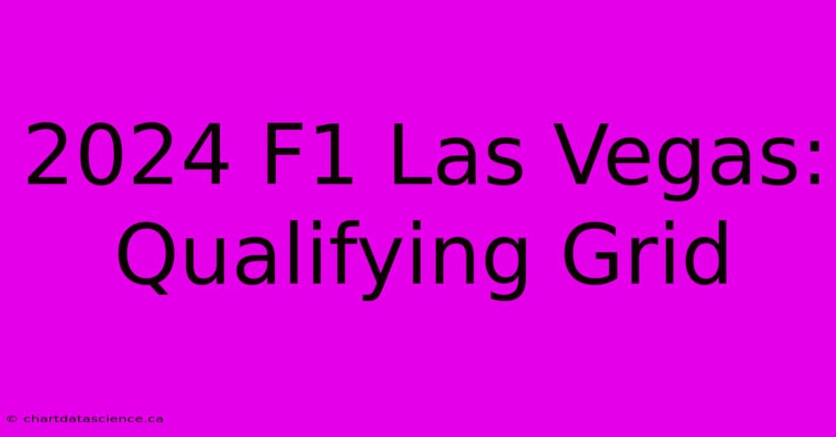 2024 F1 Las Vegas: Qualifying Grid