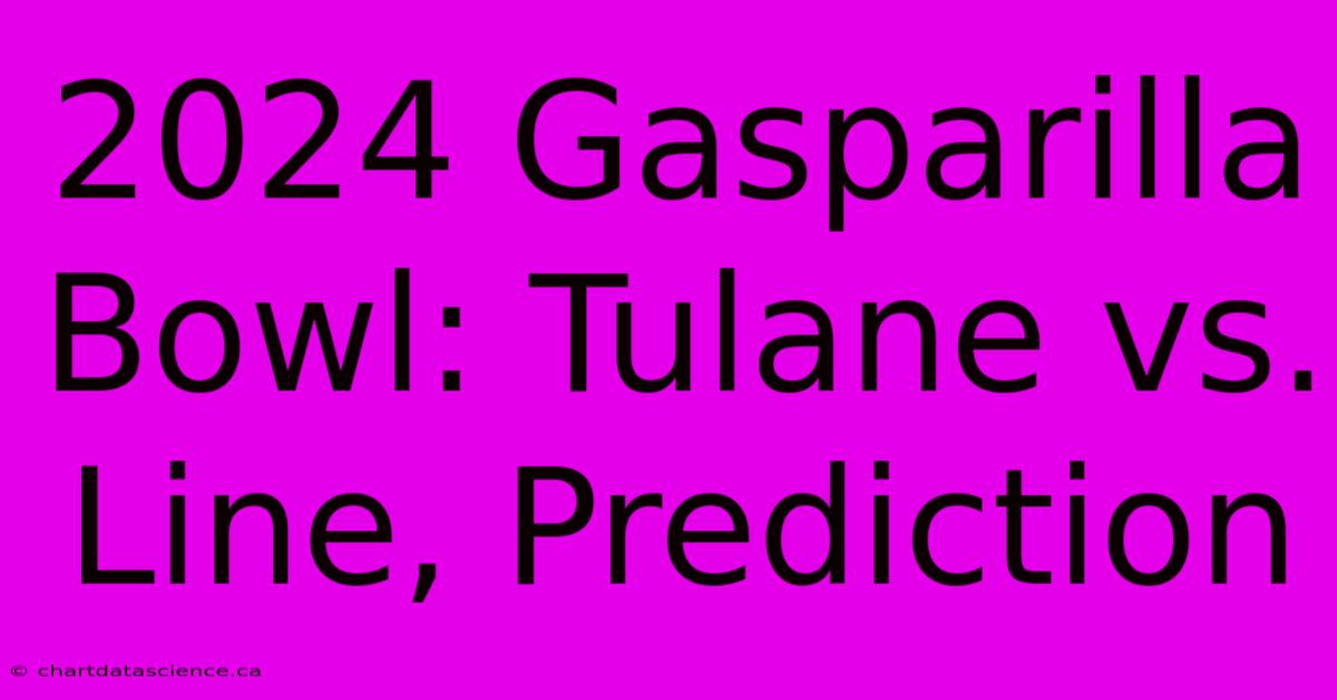 2024 Gasparilla Bowl: Tulane Vs.  Line, Prediction