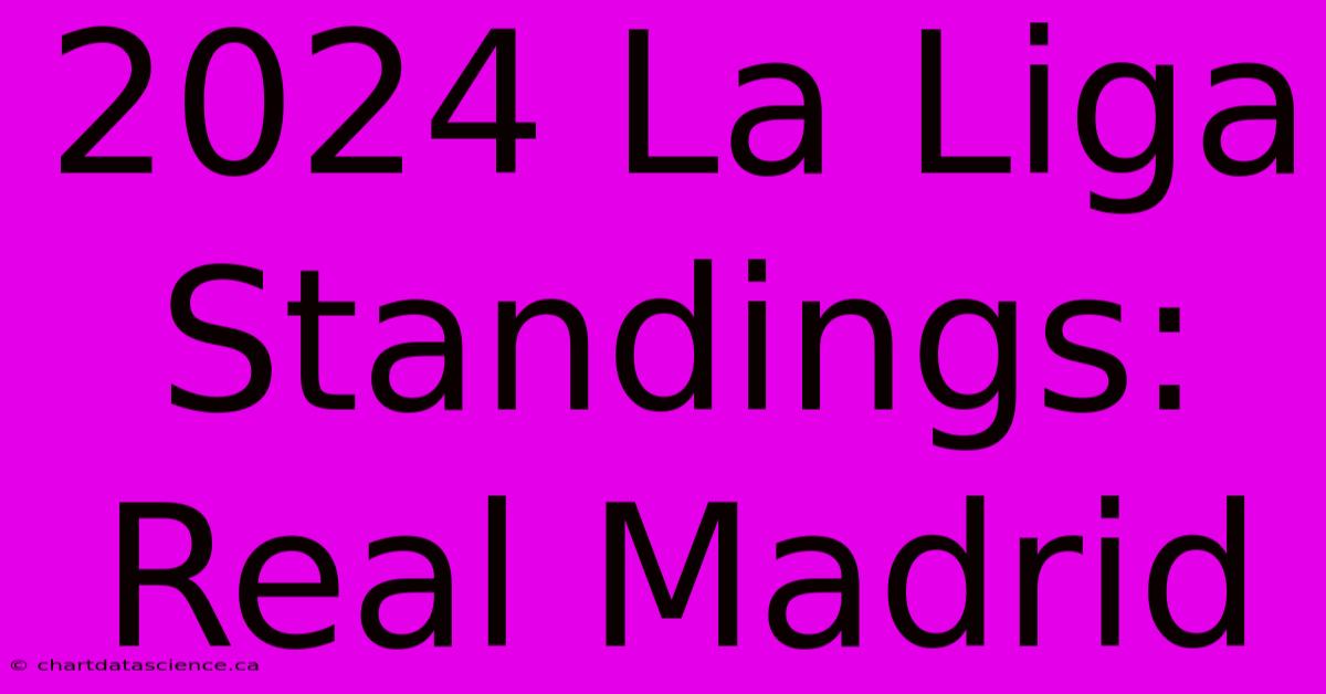 2024 La Liga Standings: Real Madrid