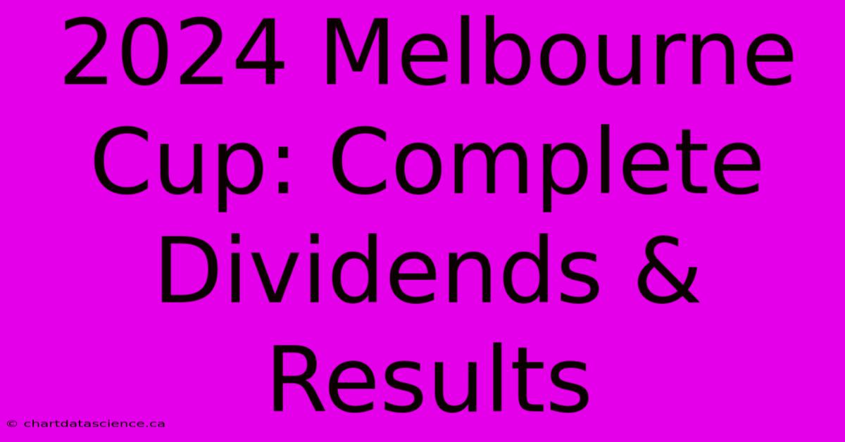 Melbourne Cup 2025 Dividends Date