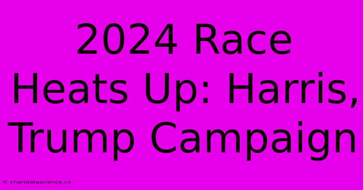 2024 Race Heats Up: Harris, Trump Campaign