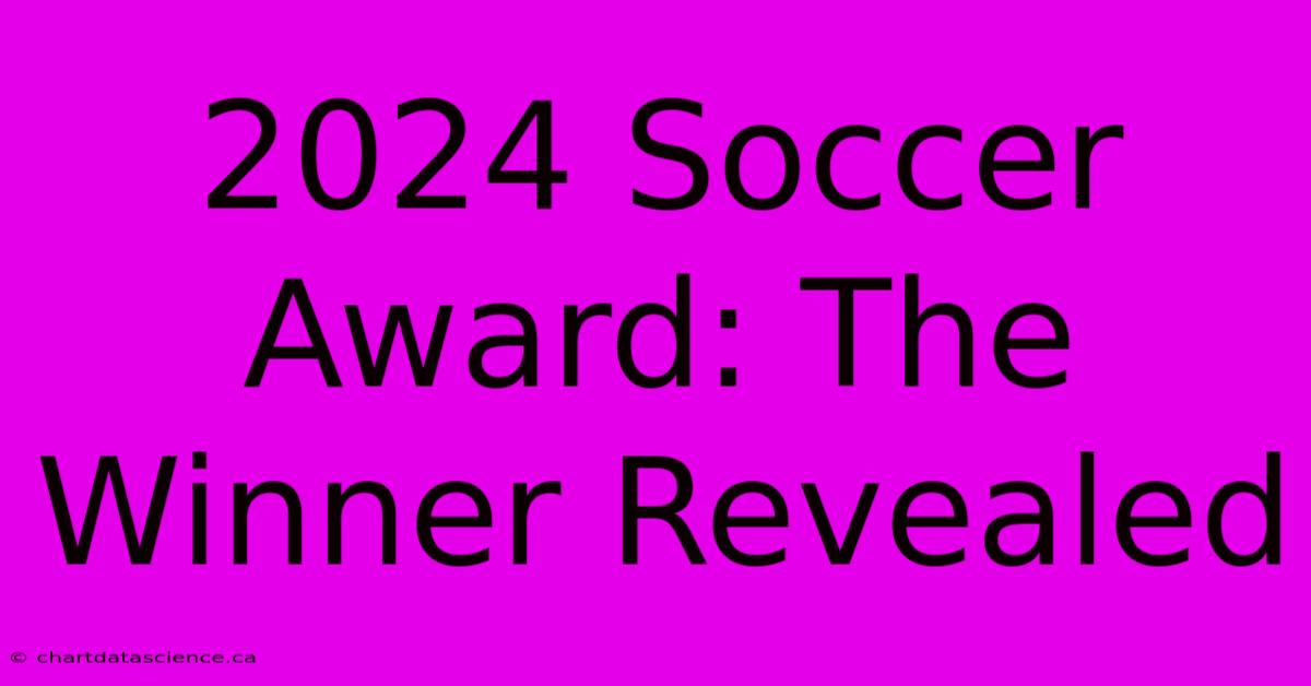 2024 Soccer Award: The Winner Revealed