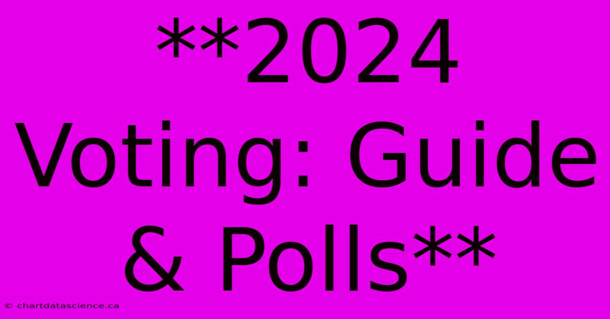 **2024 Voting: Guide & Polls**