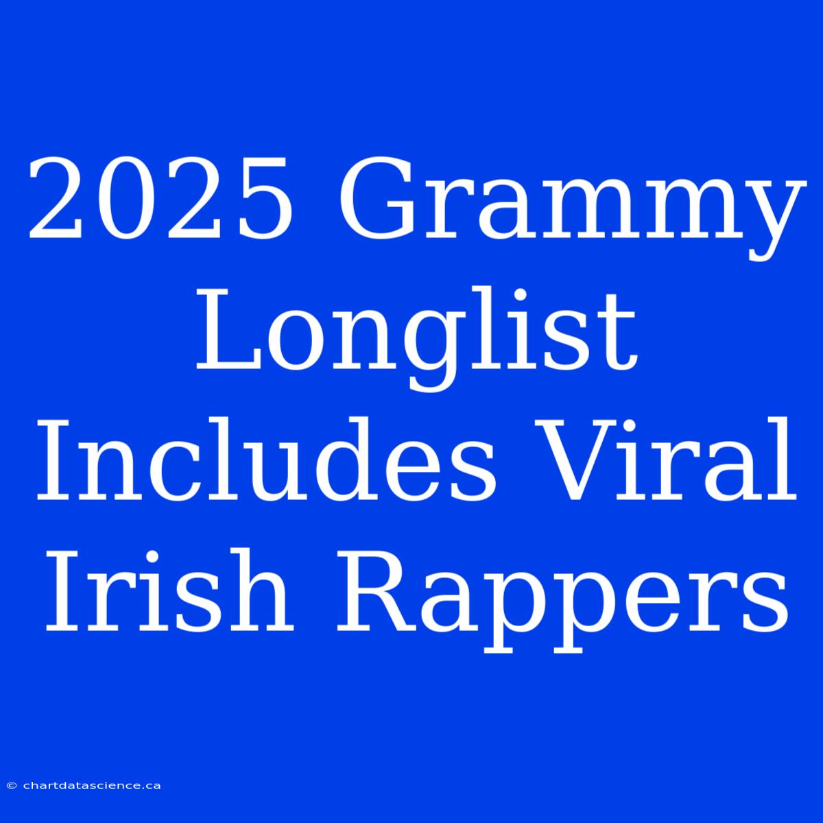 2025 Grammy Longlist Includes Viral Irish Rappers