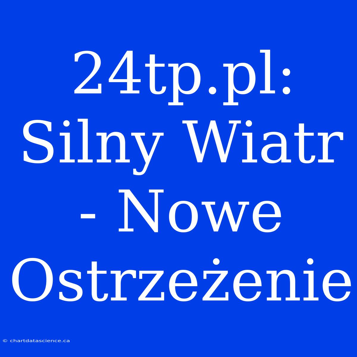 24tp.pl: Silny Wiatr - Nowe Ostrzeżenie