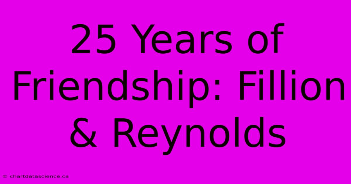 25 Years Of Friendship: Fillion & Reynolds