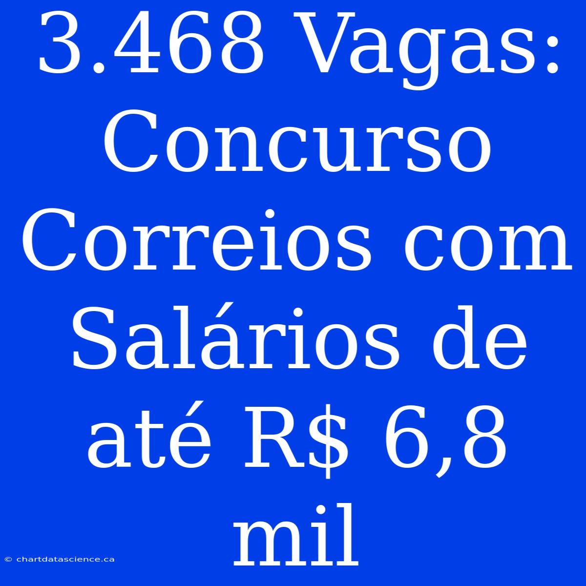 3.468 Vagas: Concurso Correios Com Salários De Até R$ 6,8 Mil