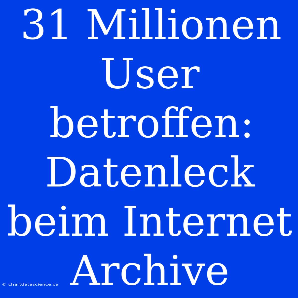 31 Millionen User Betroffen: Datenleck Beim Internet Archive