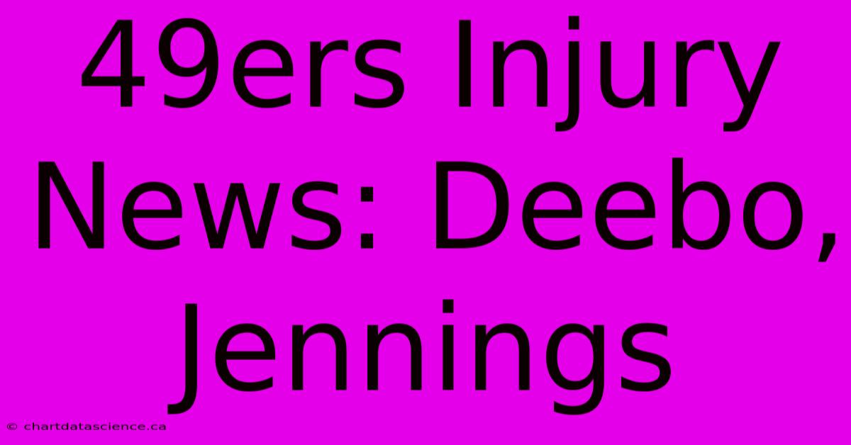 49ers Injury News: Deebo, Jennings 