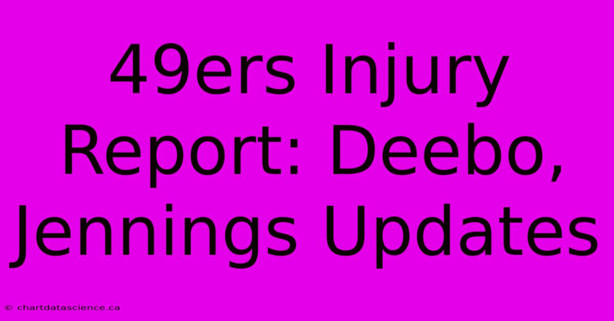 49ers Injury Report: Deebo, Jennings Updates