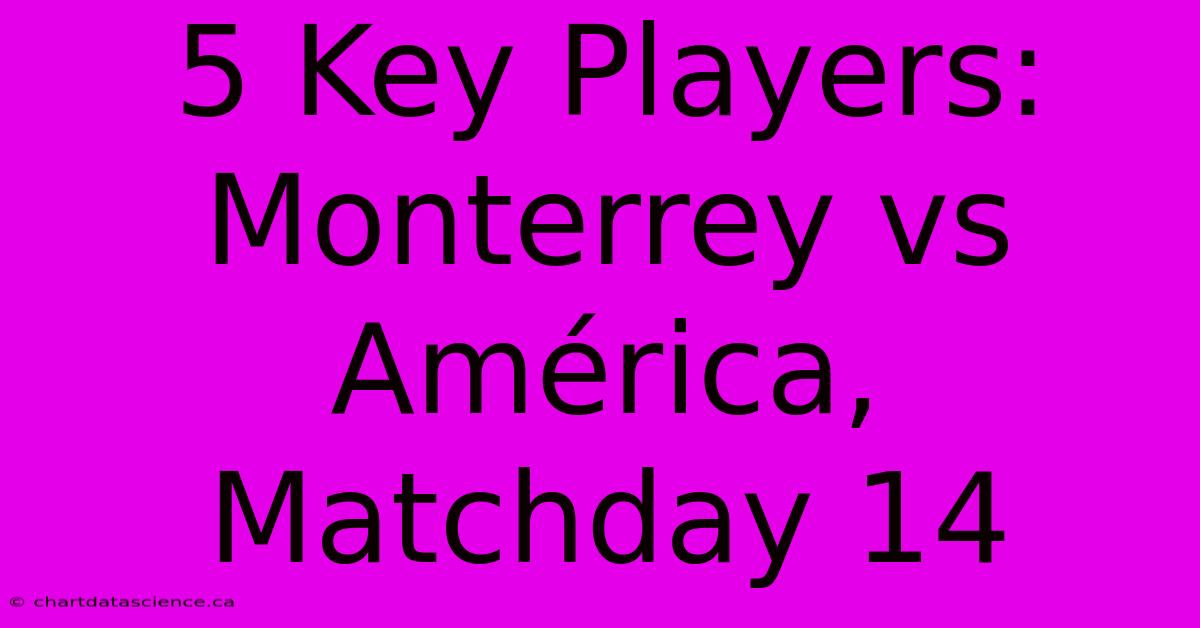 5 Key Players: Monterrey Vs América, Matchday 14