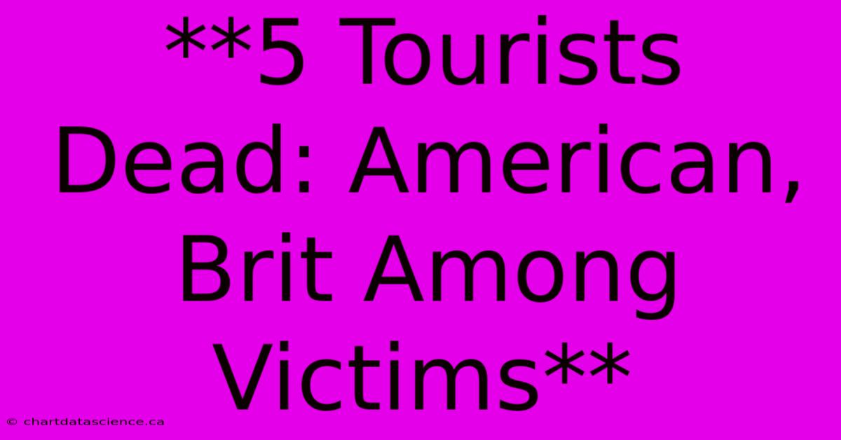 **5 Tourists Dead: American, Brit Among Victims**