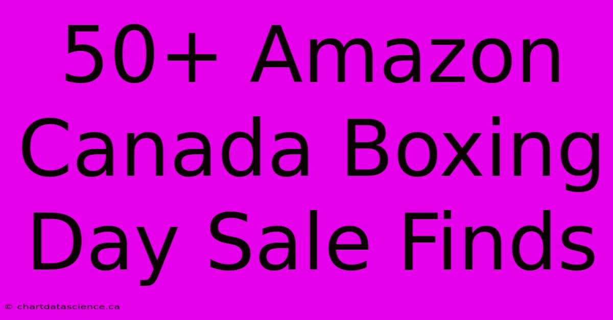 50+ Amazon Canada Boxing Day Sale Finds