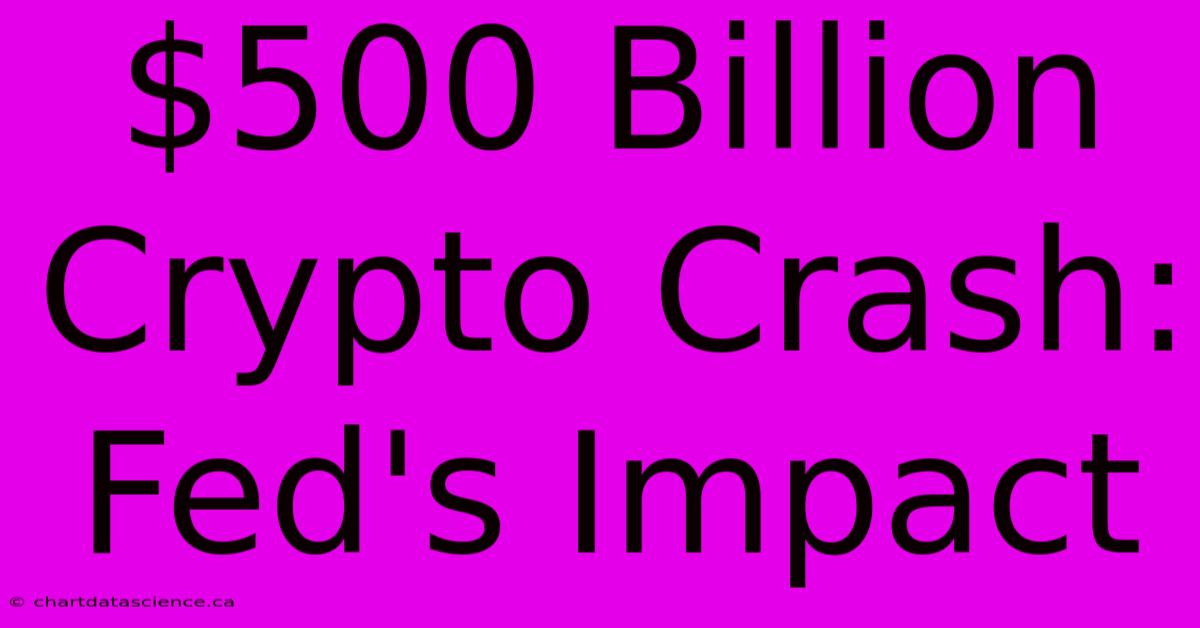 $500 Billion Crypto Crash: Fed's Impact