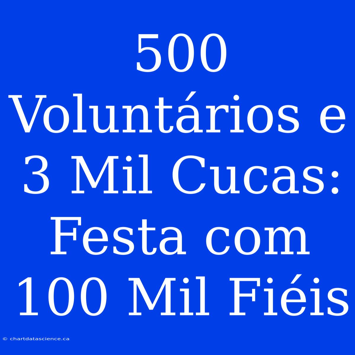 500 Voluntários E 3 Mil Cucas: Festa Com 100 Mil Fiéis