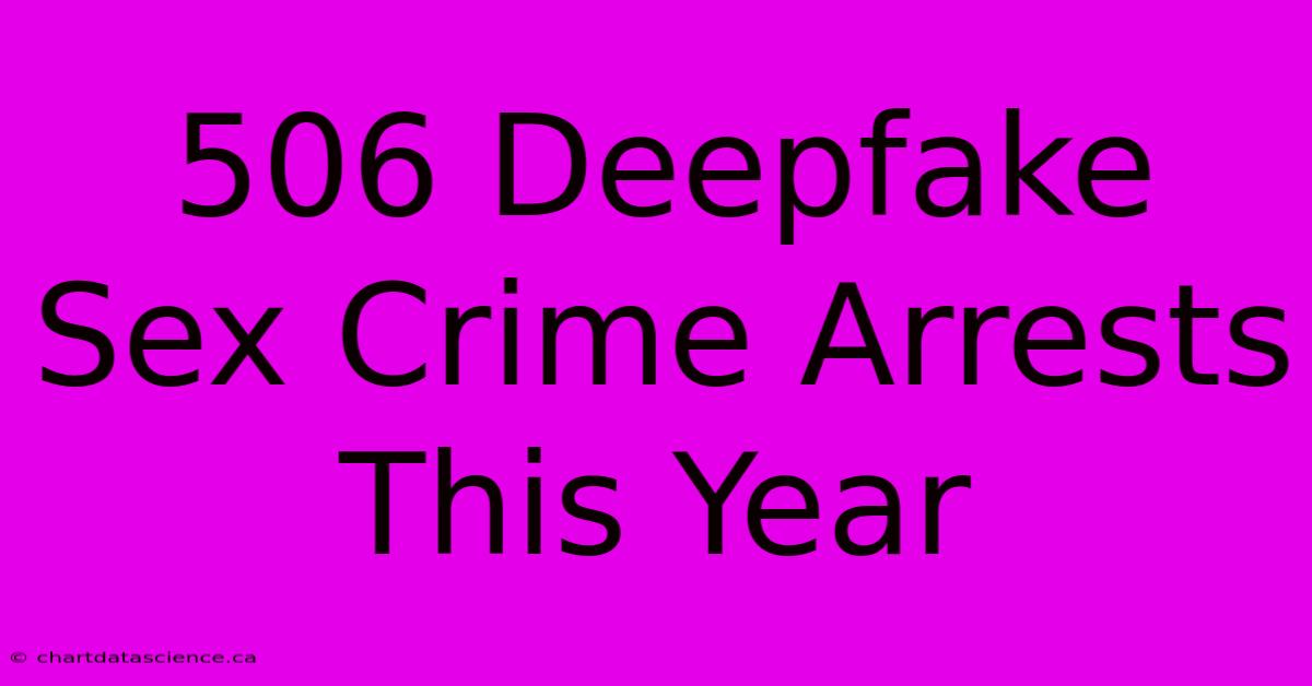 506 Deepfake Sex Crime Arrests This Year