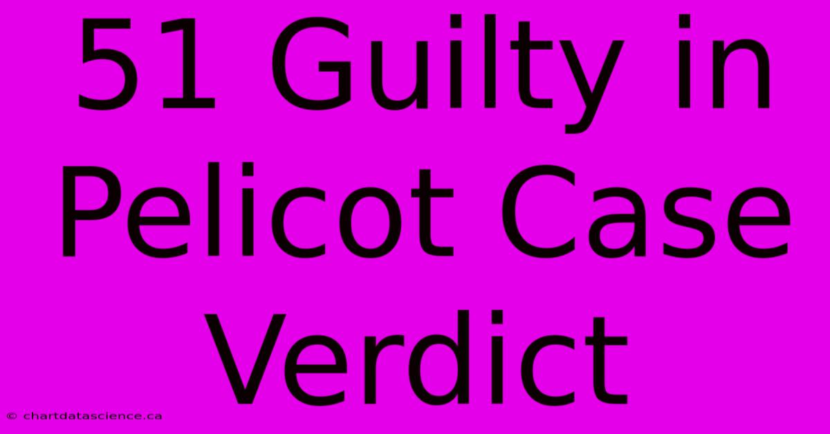 51 Guilty In Pelicot Case Verdict