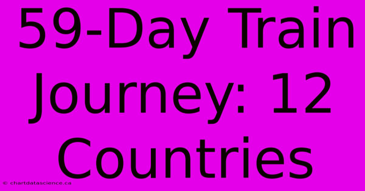 59-Day Train Journey: 12 Countries