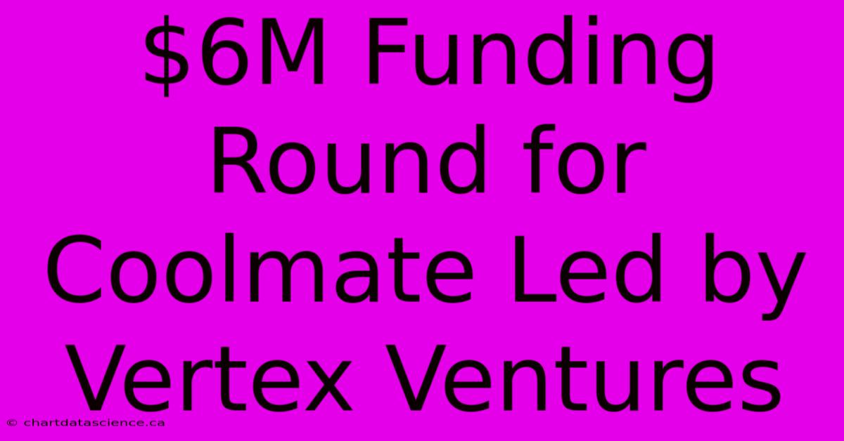 $6M Funding Round For Coolmate Led By Vertex Ventures