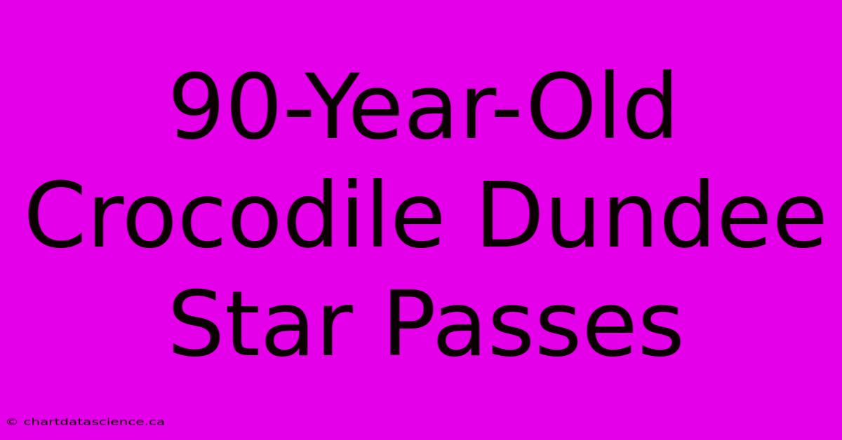 90-Year-Old Crocodile Dundee Star Passes