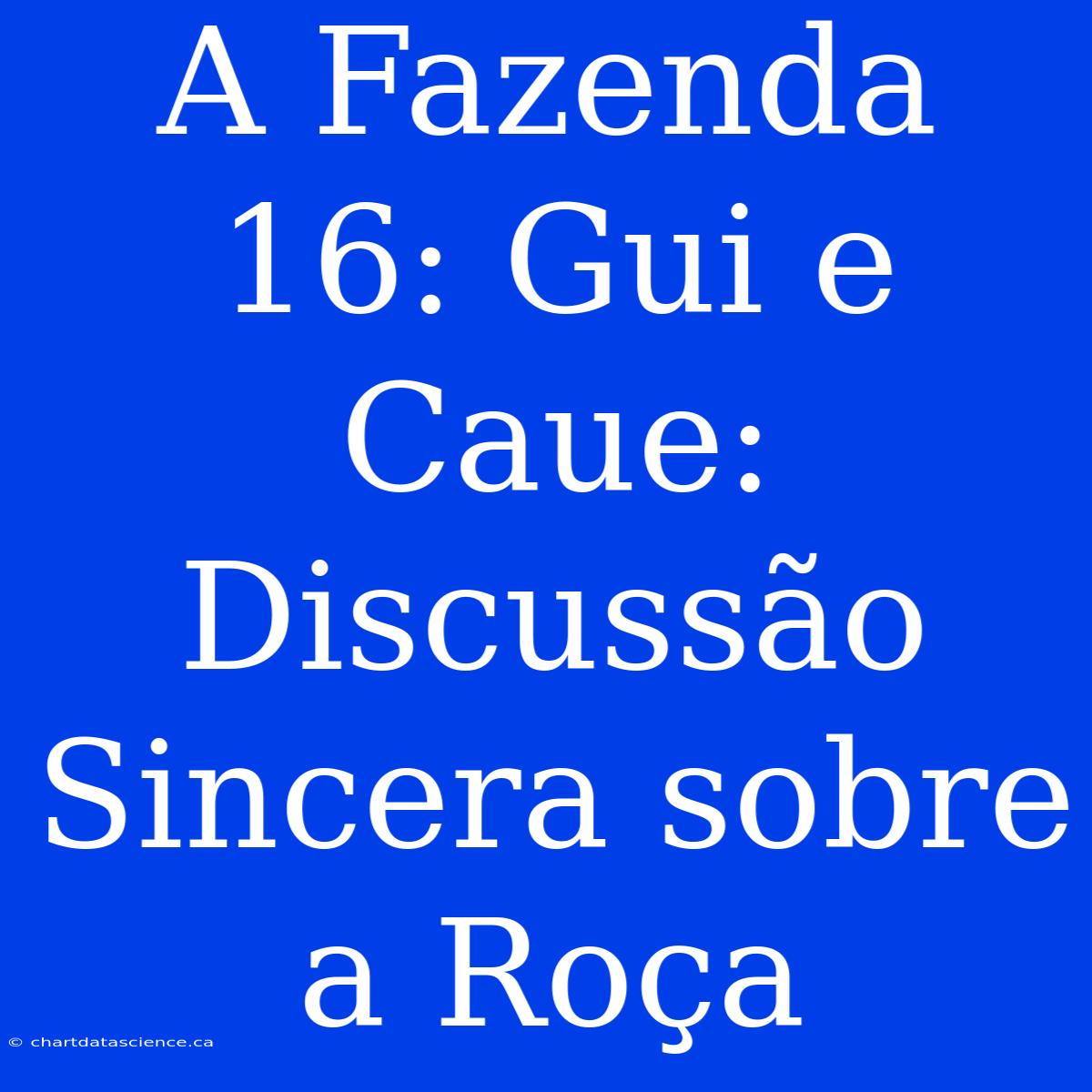 A Fazenda 16: Gui E Caue: Discussão Sincera Sobre A Roça