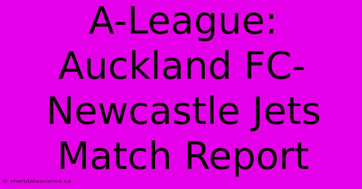 A-League: Auckland FC-Newcastle Jets Match Report