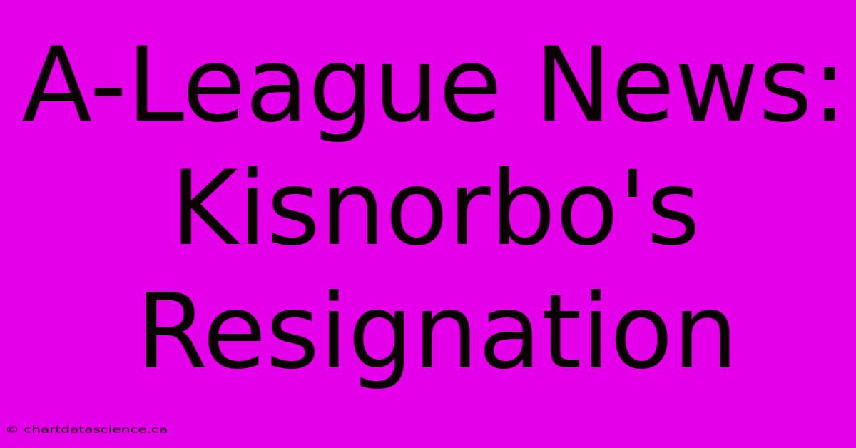 A-League News: Kisnorbo's Resignation