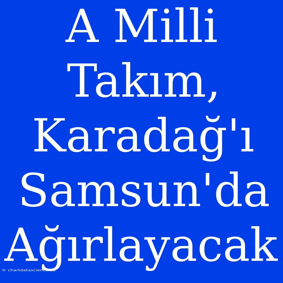 A Milli Takım, Karadağ'ı Samsun'da Ağırlayacak