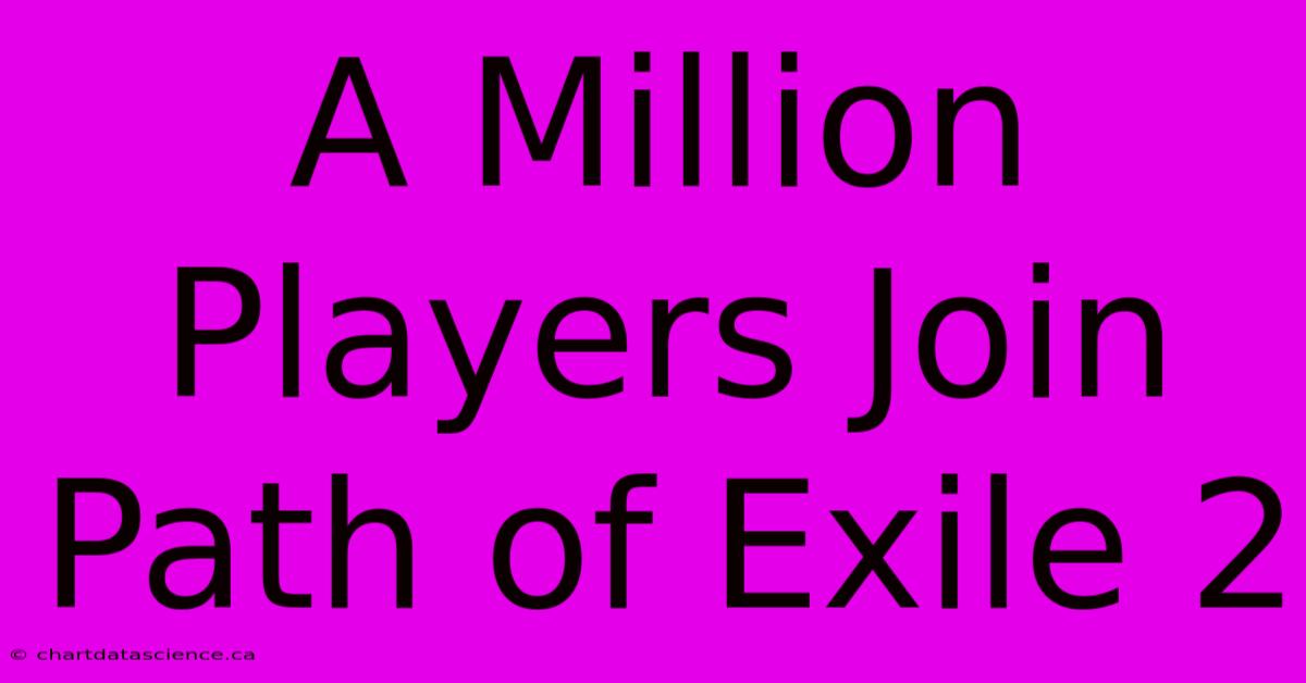 A Million Players Join Path Of Exile 2