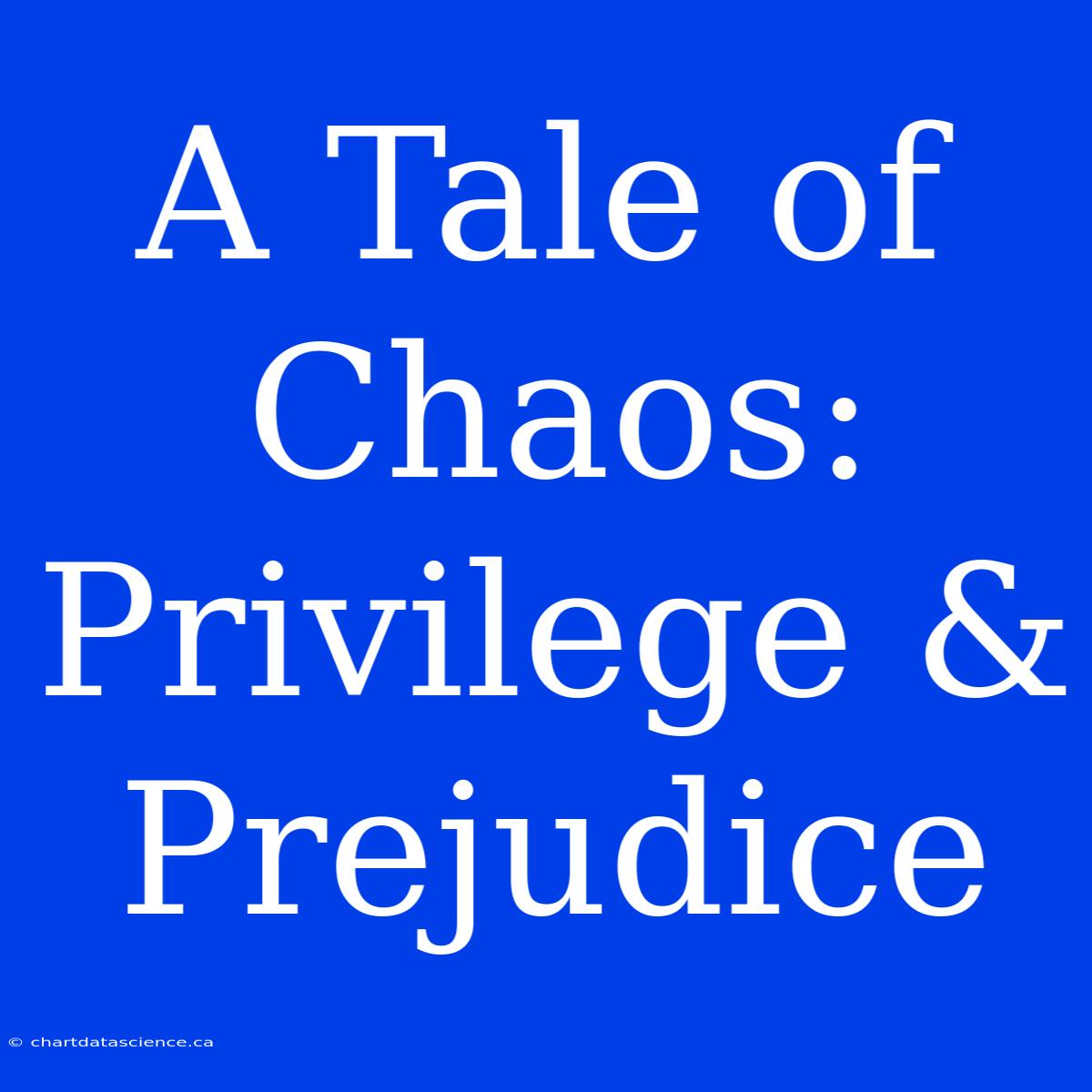 A Tale Of Chaos: Privilege & Prejudice