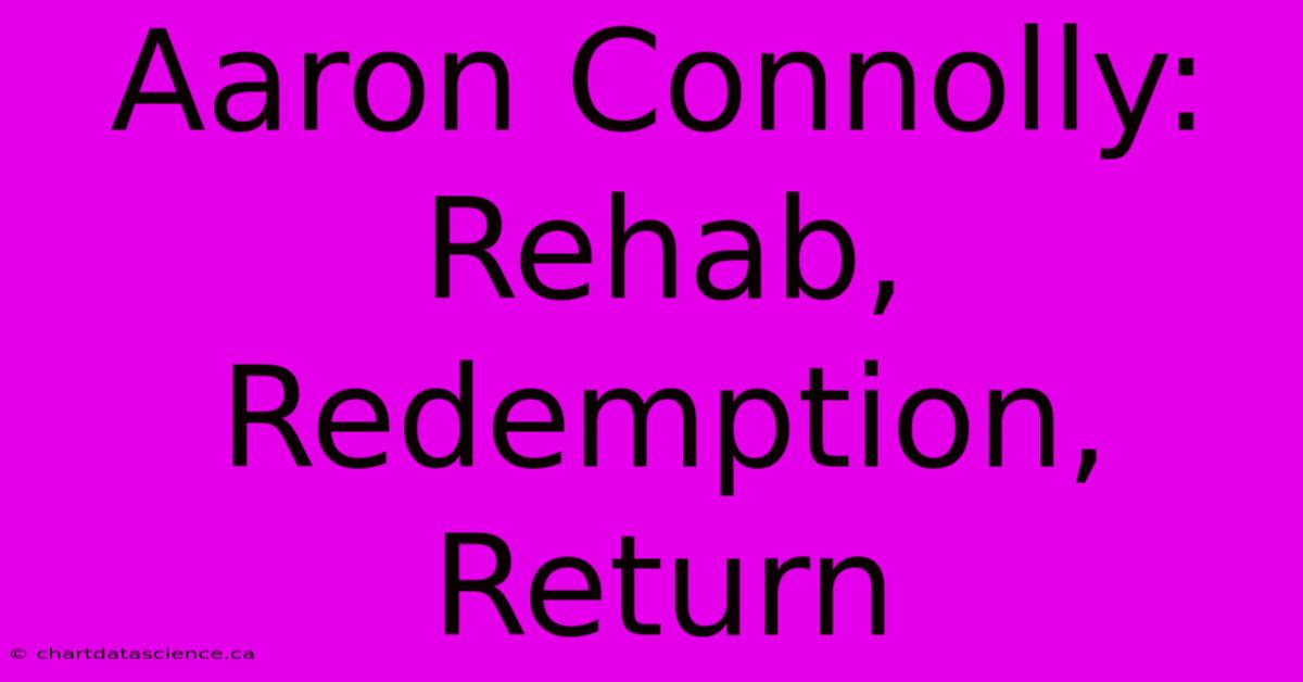 Aaron Connolly: Rehab, Redemption, Return