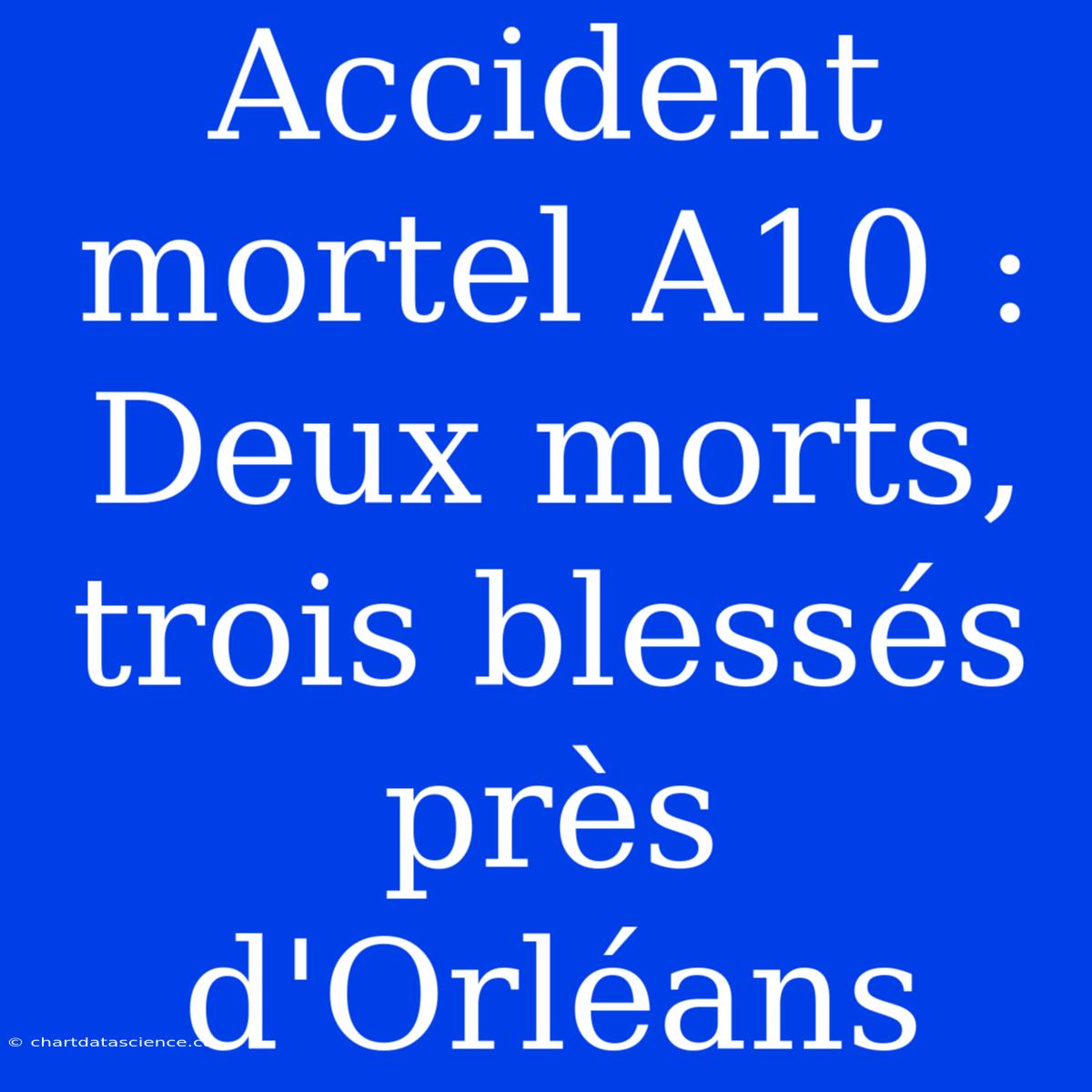 Accident Mortel A10 : Deux Morts, Trois Blessés Près D'Orléans