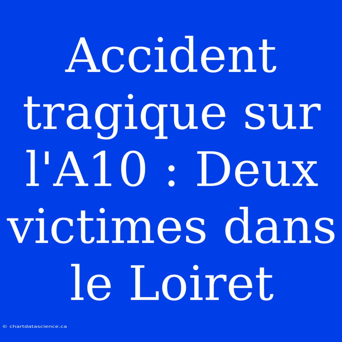 Accident Tragique Sur L'A10 : Deux Victimes Dans Le Loiret