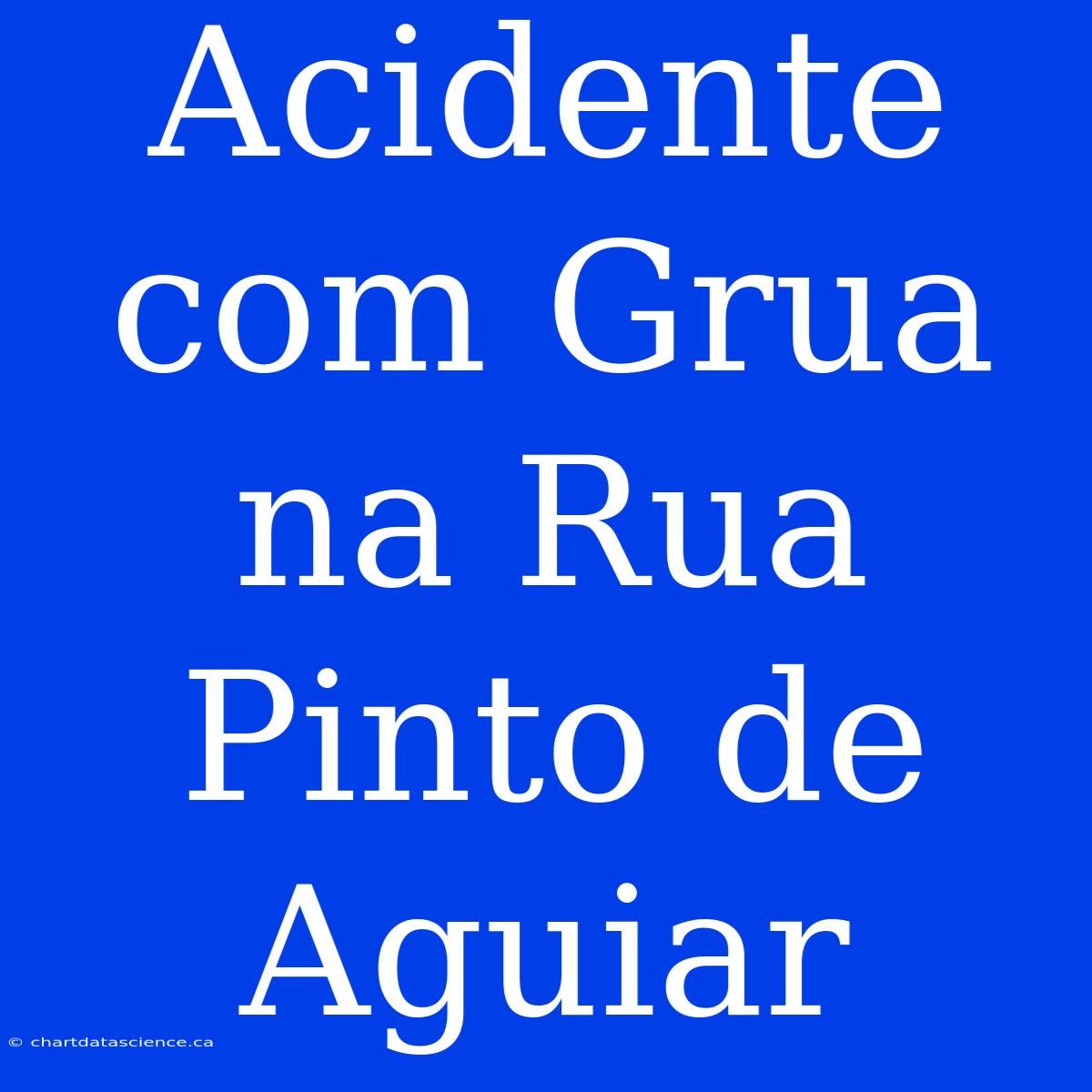 Acidente Com Grua Na Rua Pinto De Aguiar